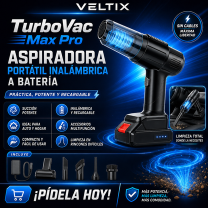 ASPIRADORA PORTÁTIL INALÁMBRICA A BATERÍA